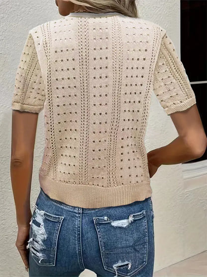 Mona | Vielseitiger Komfort, elegante Strickjacke mit V-Ausschnitt für Frauen