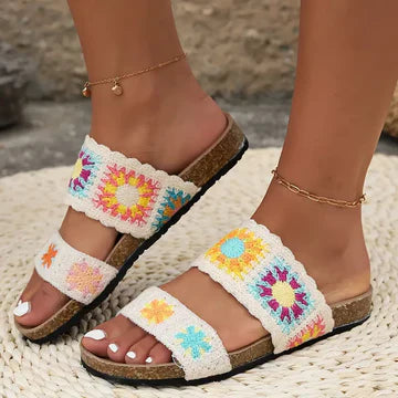 Agatha -  Flache Gleitsandalen für Frauen