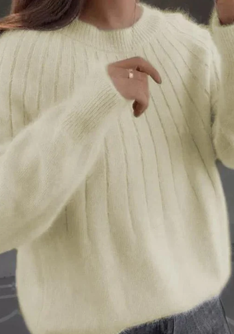 Dollie - Flauschiger Kaschmir-Strickpullover