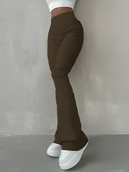 Alessandra | Lässige gerippte einfache schmale Leggings