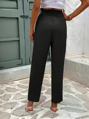 Naomi - Hochtaillierte Hose mit Schleifendetail für Frauen