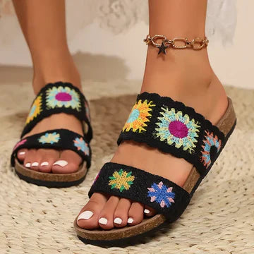 Agatha -  Flache Gleitsandalen für Frauen
