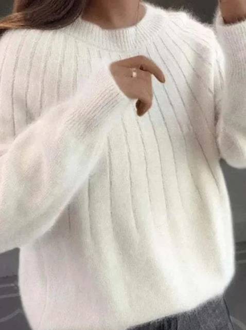 Dollie - Flauschiger Kaschmir-Strickpullover