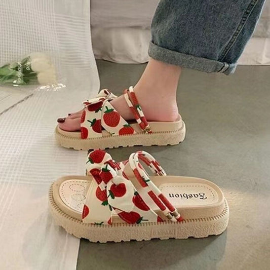 Kassandra | Fee Stil Schleife Plattform Sandalen