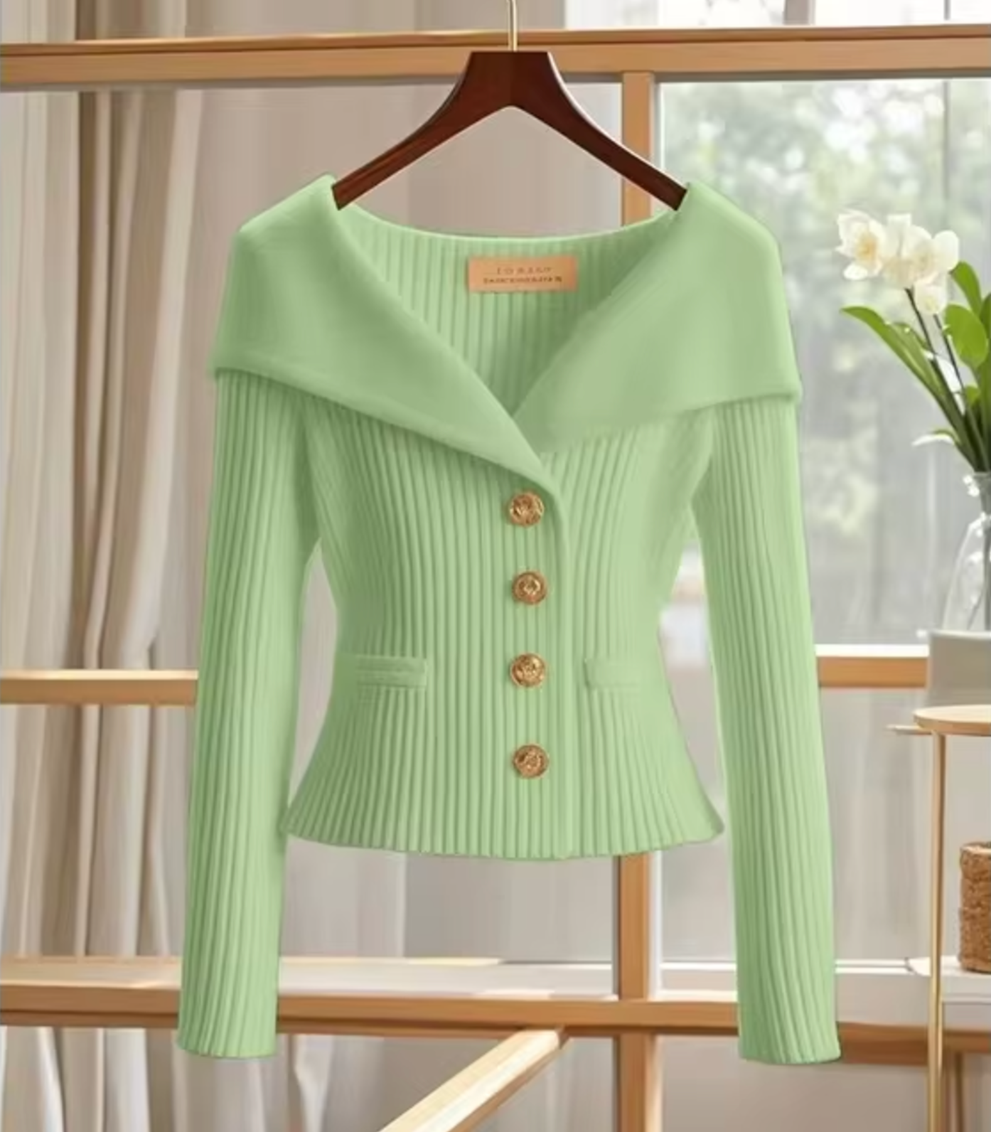 Haven – Gestrickte kurze Strickjacke