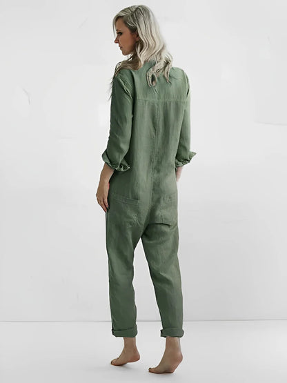 Anastasia | Stylischer grüner Jumpsuit