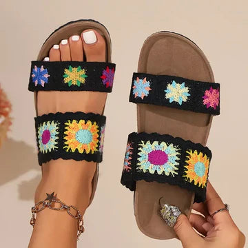 Agatha -  Flache Gleitsandalen für Frauen