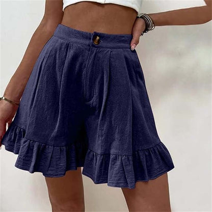 Leonora | Elegante lässige einfarbige Shorts