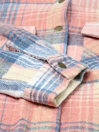 Emma | Karierter Reißverschluss-Jacke