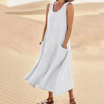 Martha | Elegantes und bequemes Leinenkleid für Frauen