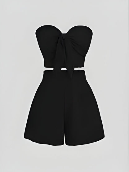 Sophie | Romantisches Date am Meer Top + Shorts Slim Fit