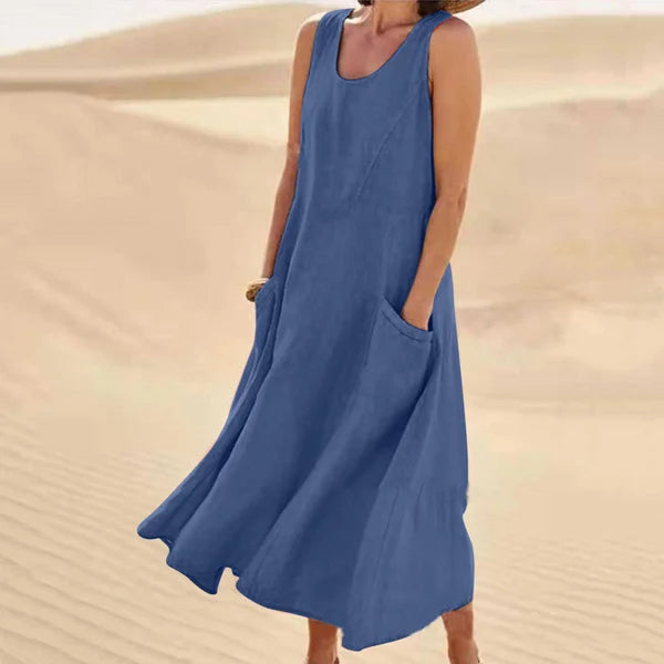 Martha | Elegantes und bequemes Leinenkleid für Frauen