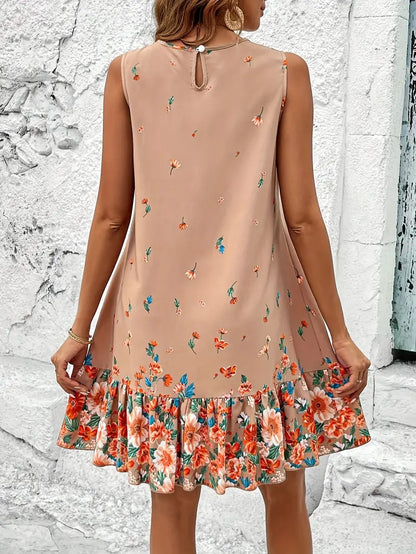 Juni | Ärmelloses Kleid mit Blumenmuster für Frauen