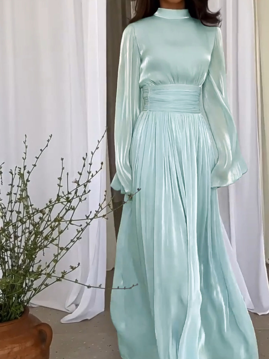 Corisande | Stylisches Maxikleid mit Bindegürtel