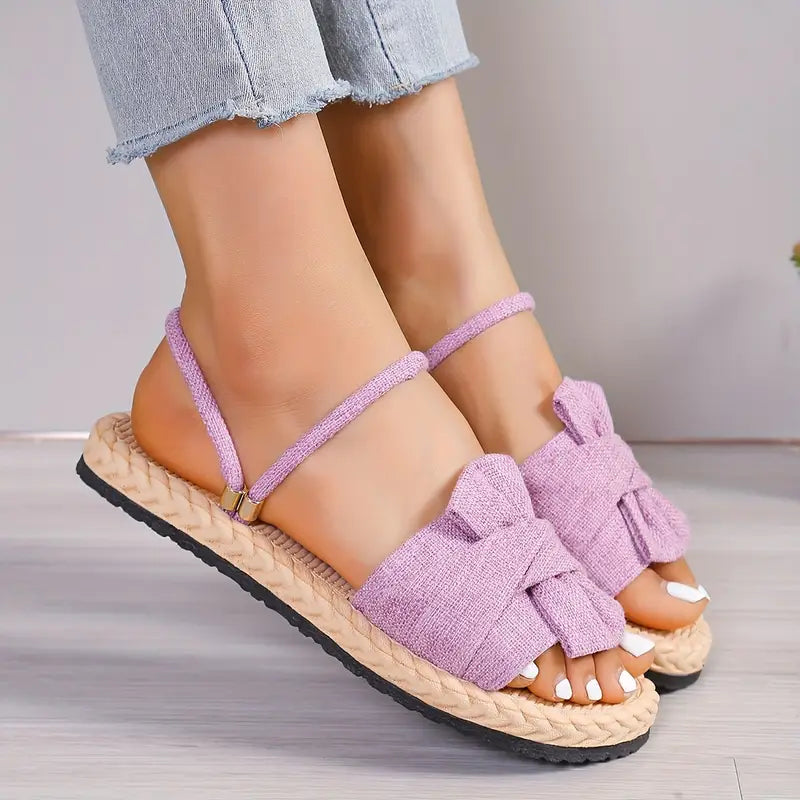 Ada | Damen Solide Farbe Sanfte Sandas