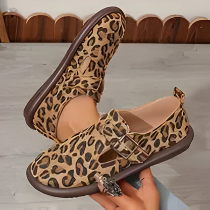 Patricia | Flache Schuhe mit Leopardenmuster für Frauen