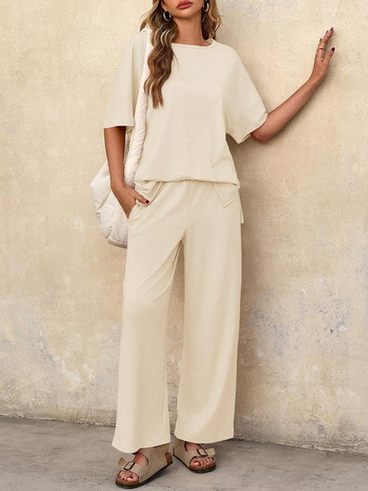 Melodie - Lässiges Set mit Oversize-T-Shirt und weiter Hose