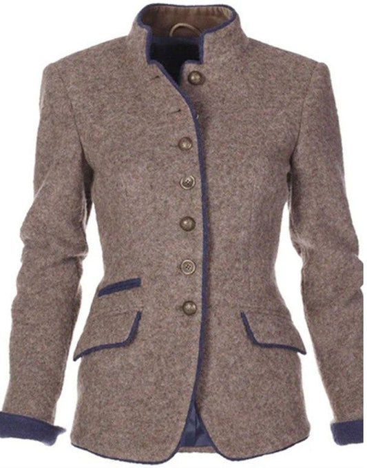Elegante einfarbige Jacke für Frauen