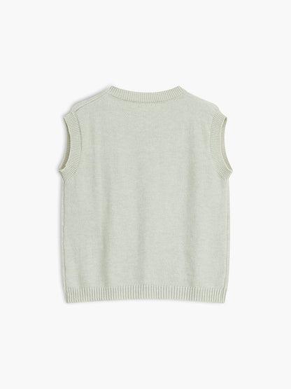 Hilma | Pullover-Weste mit Knopfleiste