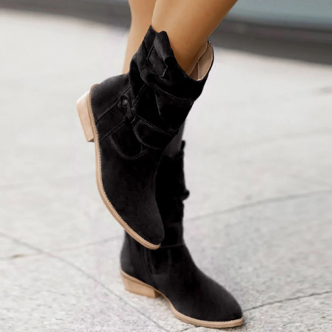 Jacinta | Hochhackige Stiefel mit Riemen