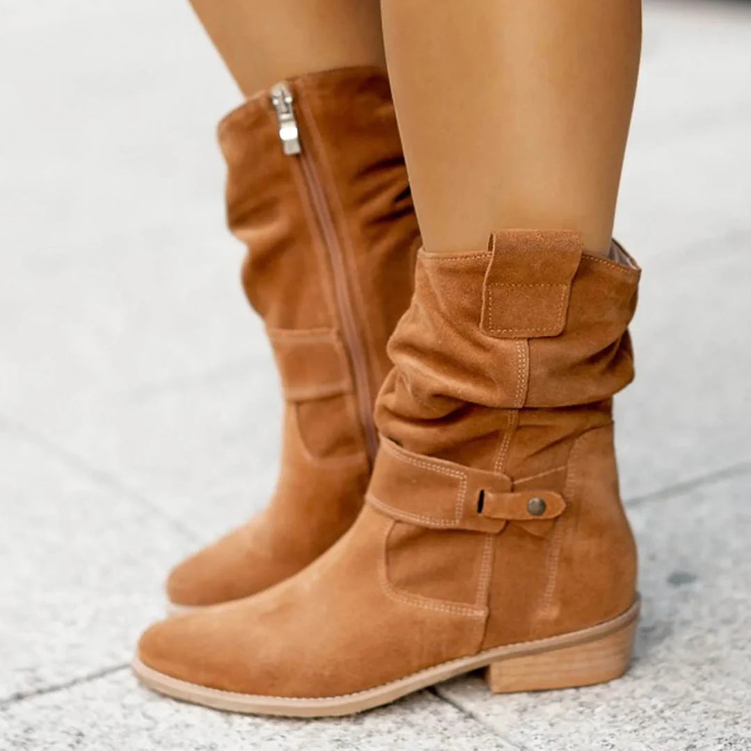 Jacinta | Hochhackige Stiefel mit Riemen