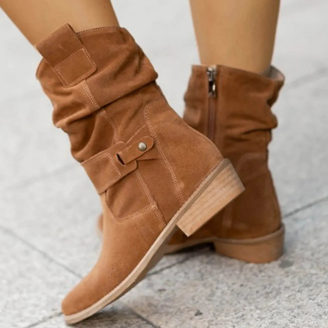 Jacinta | Hochhackige Stiefel mit Riemen