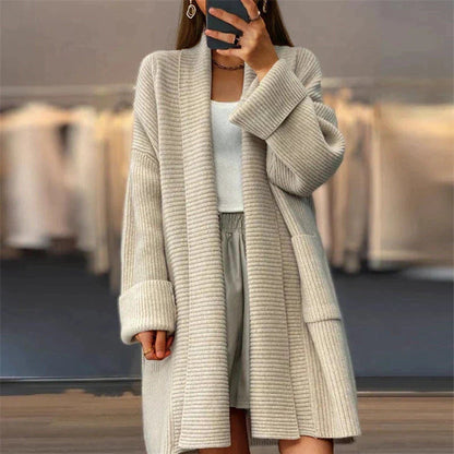 Danisha - Eleganter, warmer Oversize-Strickcardigan