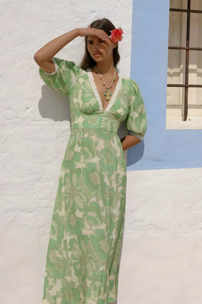 Blakely | Damen Sommerkleid mit Rundhalsausschnitt