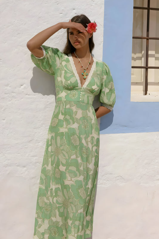 Blakely | Damen Sommerkleid mit Rundhalsausschnitt