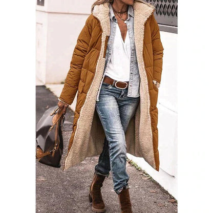 Chloe - Beidseitig tragbare lange Pufferjacke
