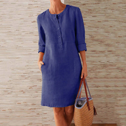 Quinn - Elegantes und fließendes Kleid mit lockerer Passform für Frauen