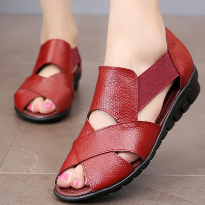 Jeralyn - Zeitlose Komfort-Ledersandalen