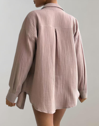 Ariadne | 2-teiliges Set aus Jacke mit Knopfverschluss