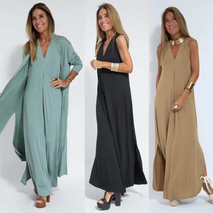 Florencia | Elegantes Zweiteiliges Kleid mit Weste