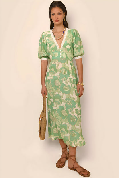 Blakely | Damen Sommerkleid mit Rundhalsausschnitt