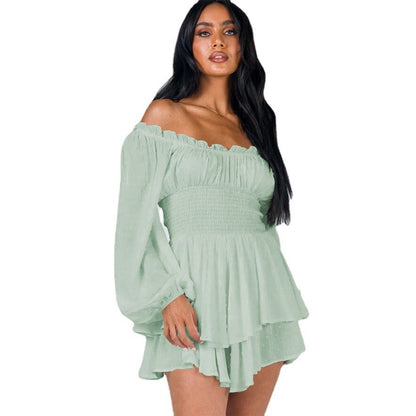 Claudia | Elegantes schulterfreies Sommerkleid für Frauen