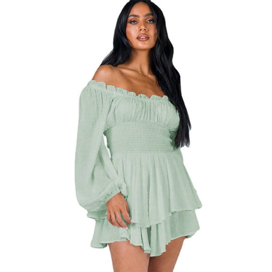Claudia | Elegantes schulterfreies Sommerkleid für Frauen