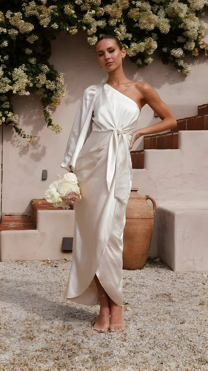 Sisi | Satin-Maxi-Kleid