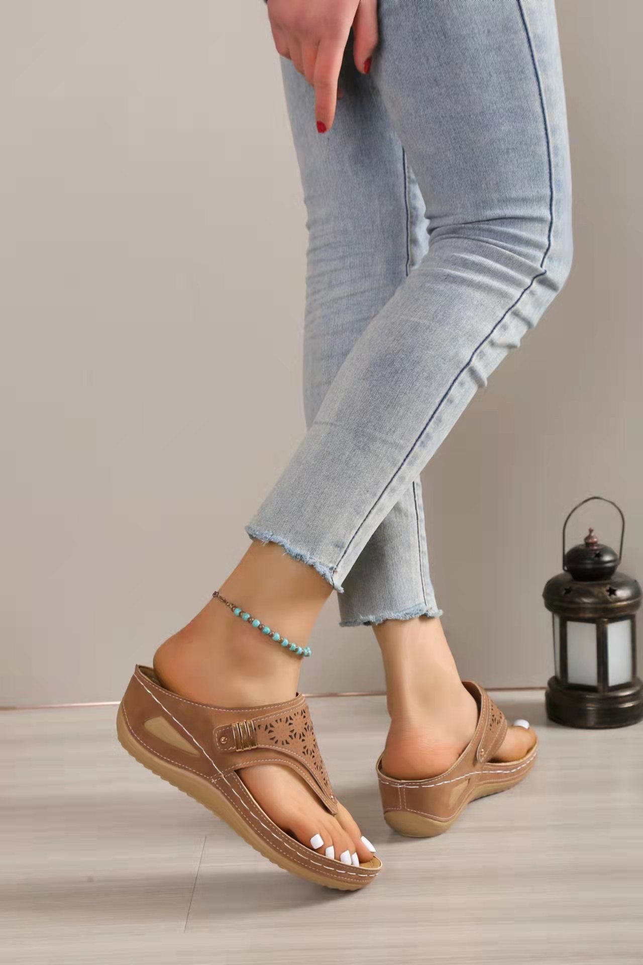 Goldie | Sommer-Sandale Roman Chic