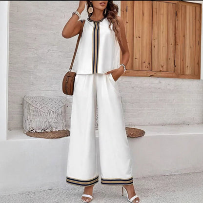 Gladys - Ärmelloses Top mit weiter Hose im lässigen Stil