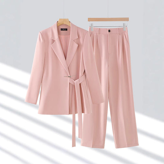 Adelie - Elegantes Set aus Blazer und Hose mit weitem Bein