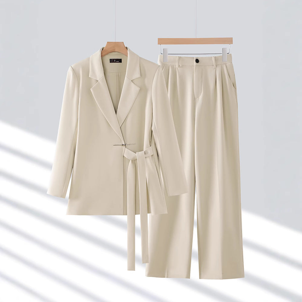 Adelie - Elegantes Set aus Blazer und Hose mit weitem Bein