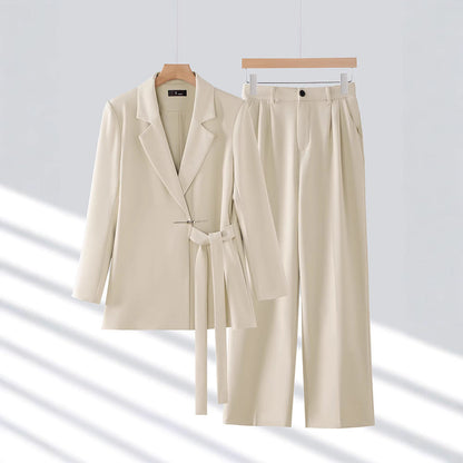 Adelie - Elegantes Set aus Blazer und Hose mit weitem Bein