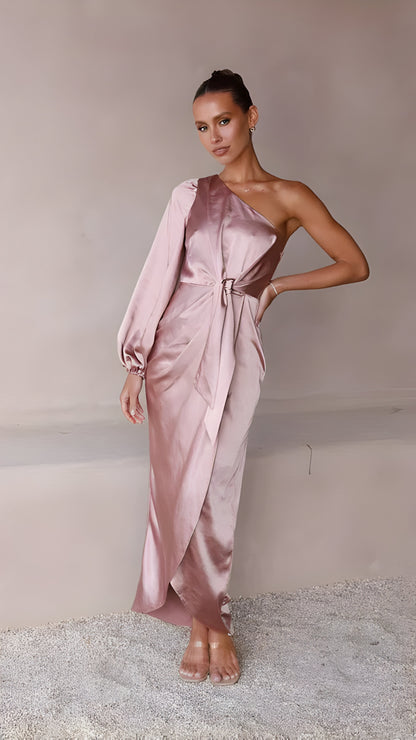 Sisi | Satin-Maxi-Kleid