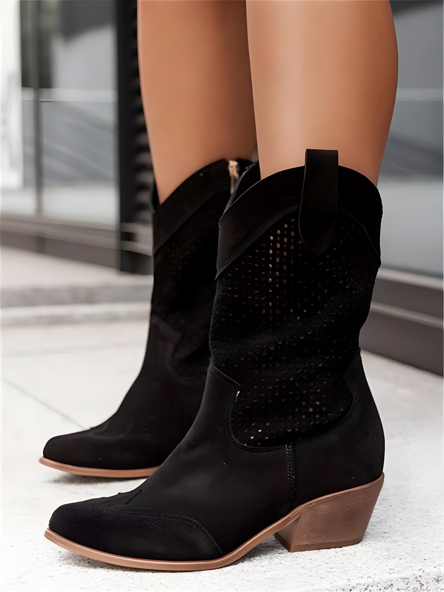 Dolly | Luftige und modische Stiefel mit Reißverschluss