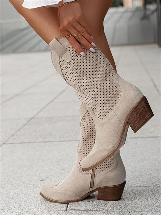 Dolly | Luftige und modische Stiefel mit Reißverschluss