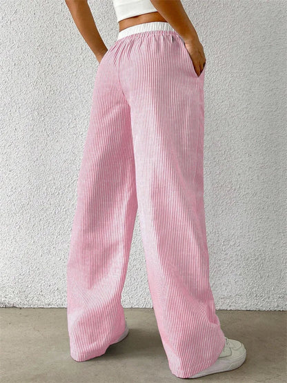 Florencia | Gestreifte Hose mit weitem Bein