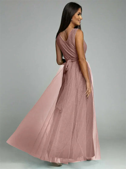 Nova | Elegantes V-Ausschnitt Kleid