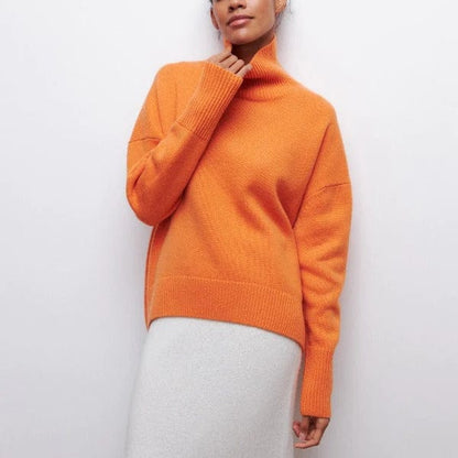 Oversize-Rollkragenpullover aus Kaschmir