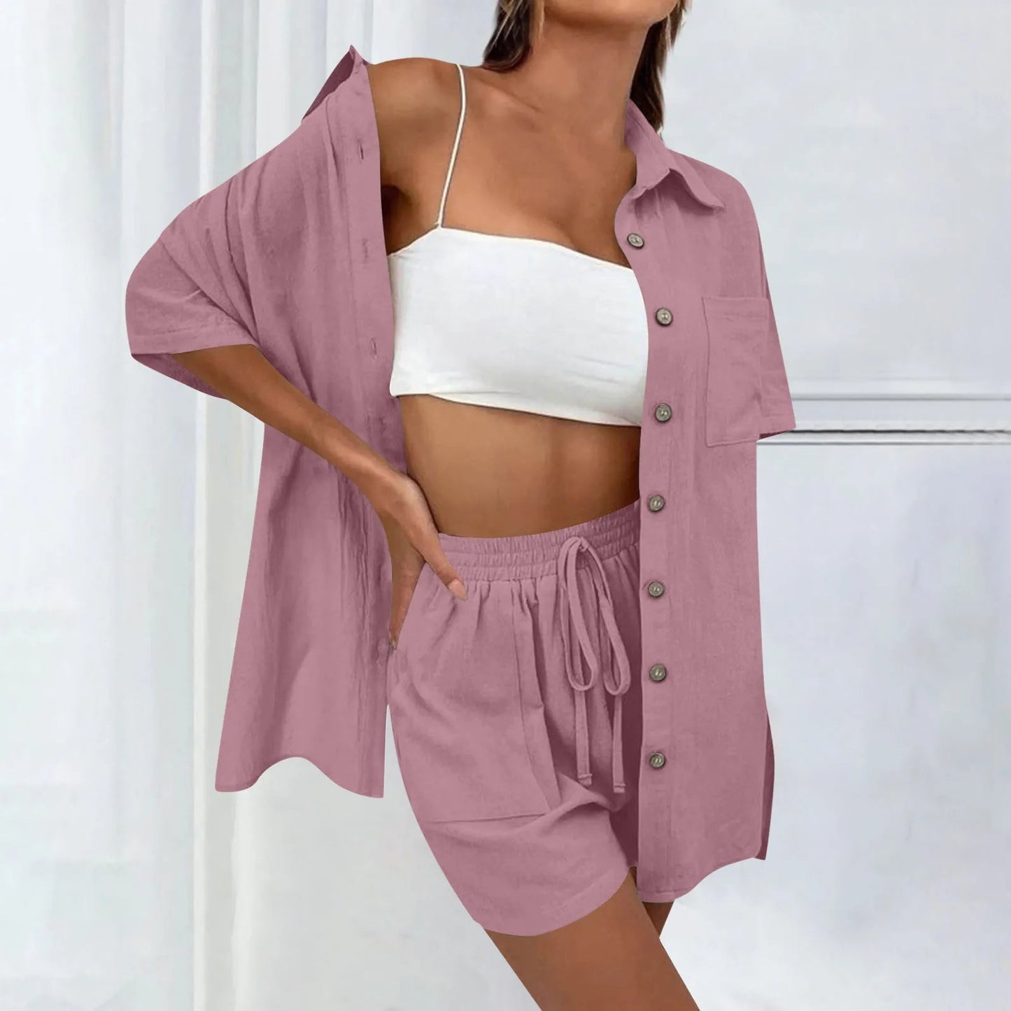 Lucia | Bequemes, lockeres Top und lässiges Short-Set